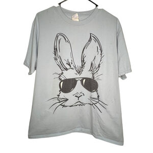 Port And Company Easter Bunny Graphic Short Sleeve T-Shirt